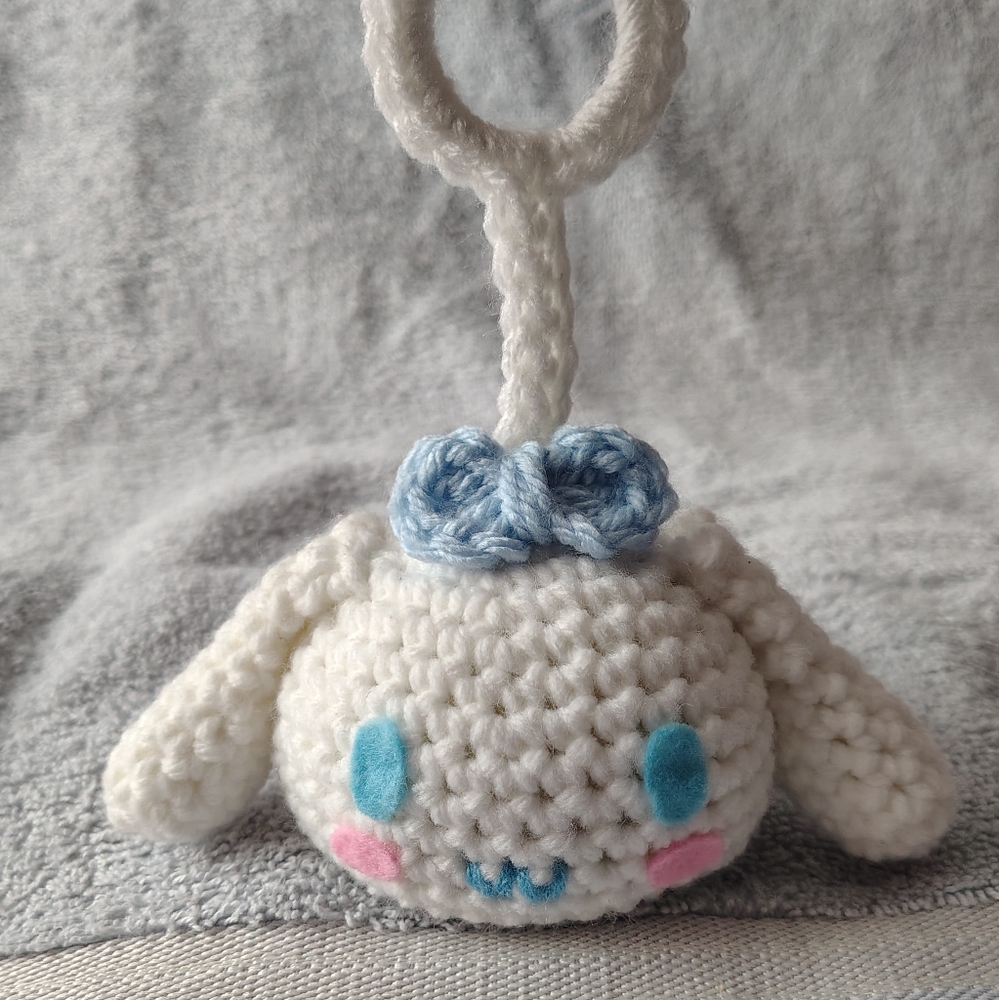 Crochet Cinnamoroll Keychain